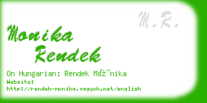 monika rendek business card